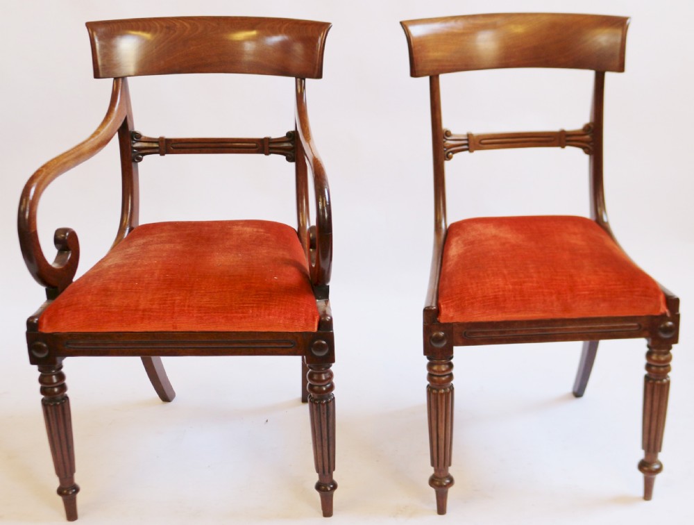 George 1V Mahogany Set of 6 & 2 Dining Chairs View III