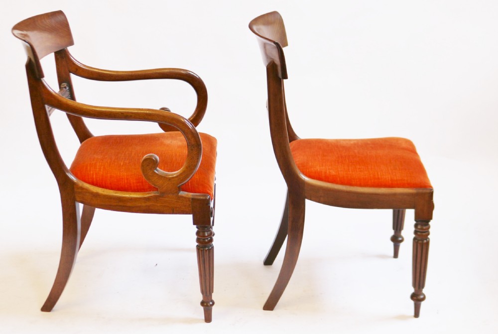 George 1V Mahogany Set of 6 & 2 Dining Chairs View IV