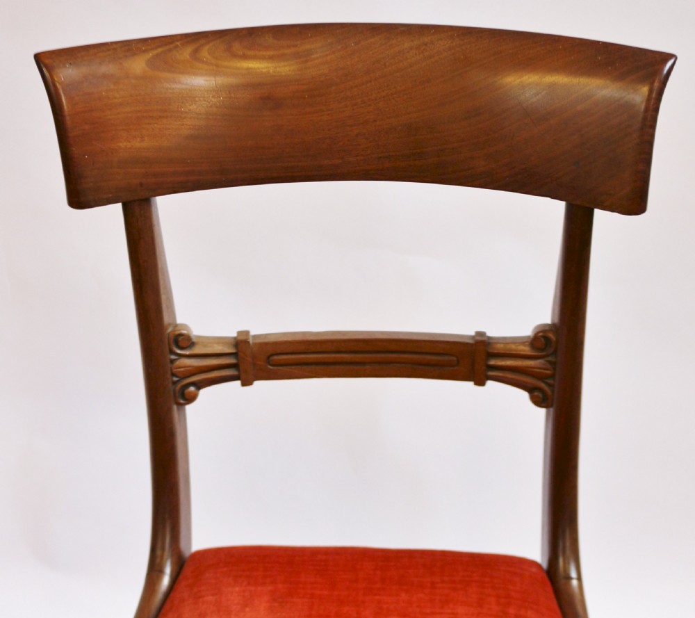 George 1V Mahogany Set of 6 & 2 Dining Chairs View VII