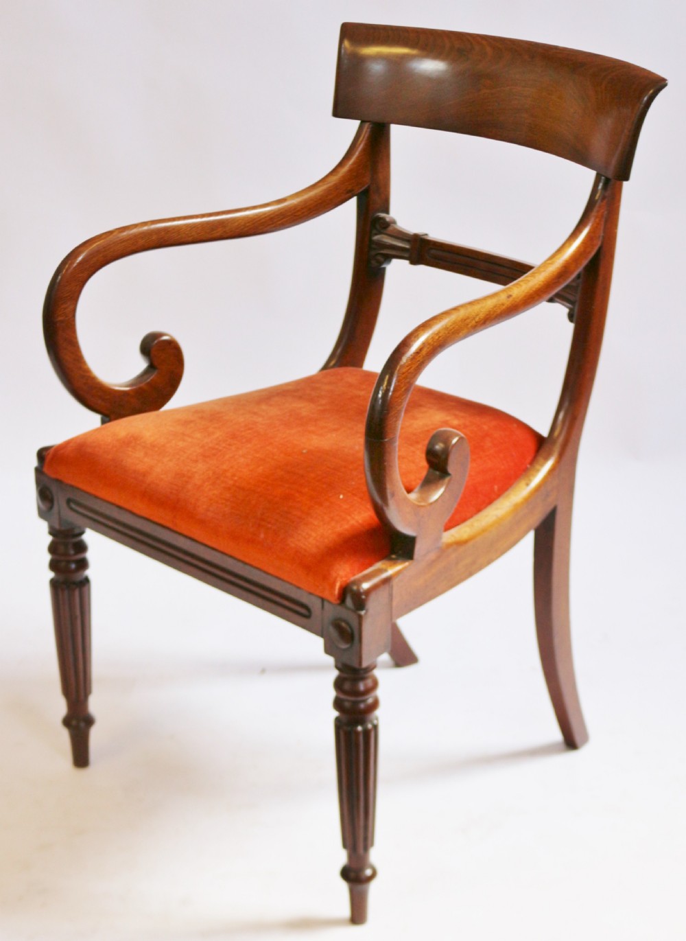 George 1V Mahogany Set of 6 & 2 Dining Chairs View X