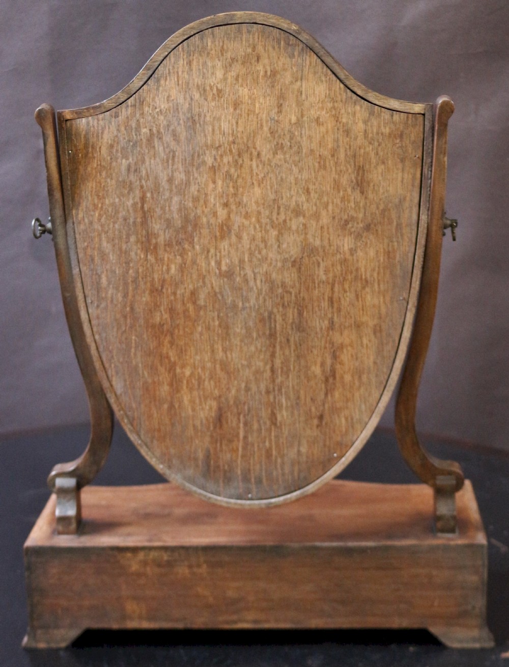 George 111 Mahogany 3 Drawer Serpentine Dressing Mirror View IV