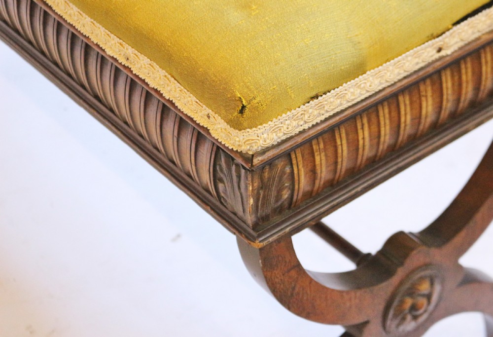 Victorian Rosewood Box Seat Duet Stool View VI