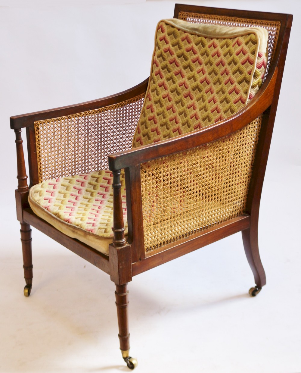 19C Mahogany Bergere Armchair View IV