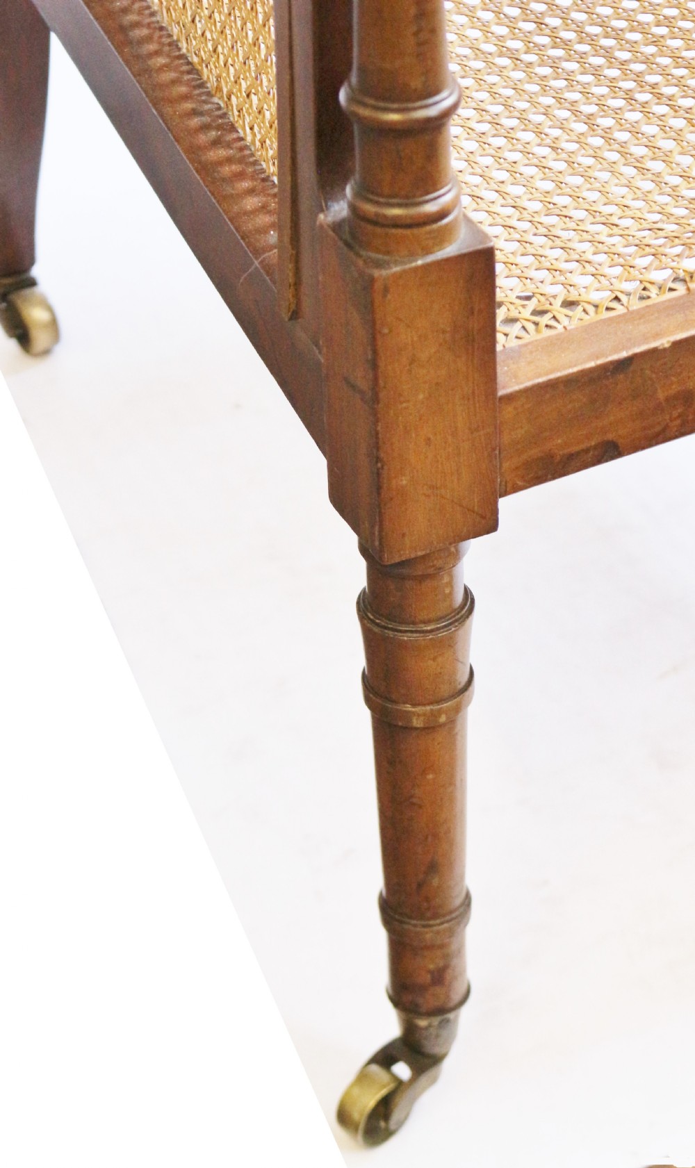19C Mahogany Bergere Armchair View VII