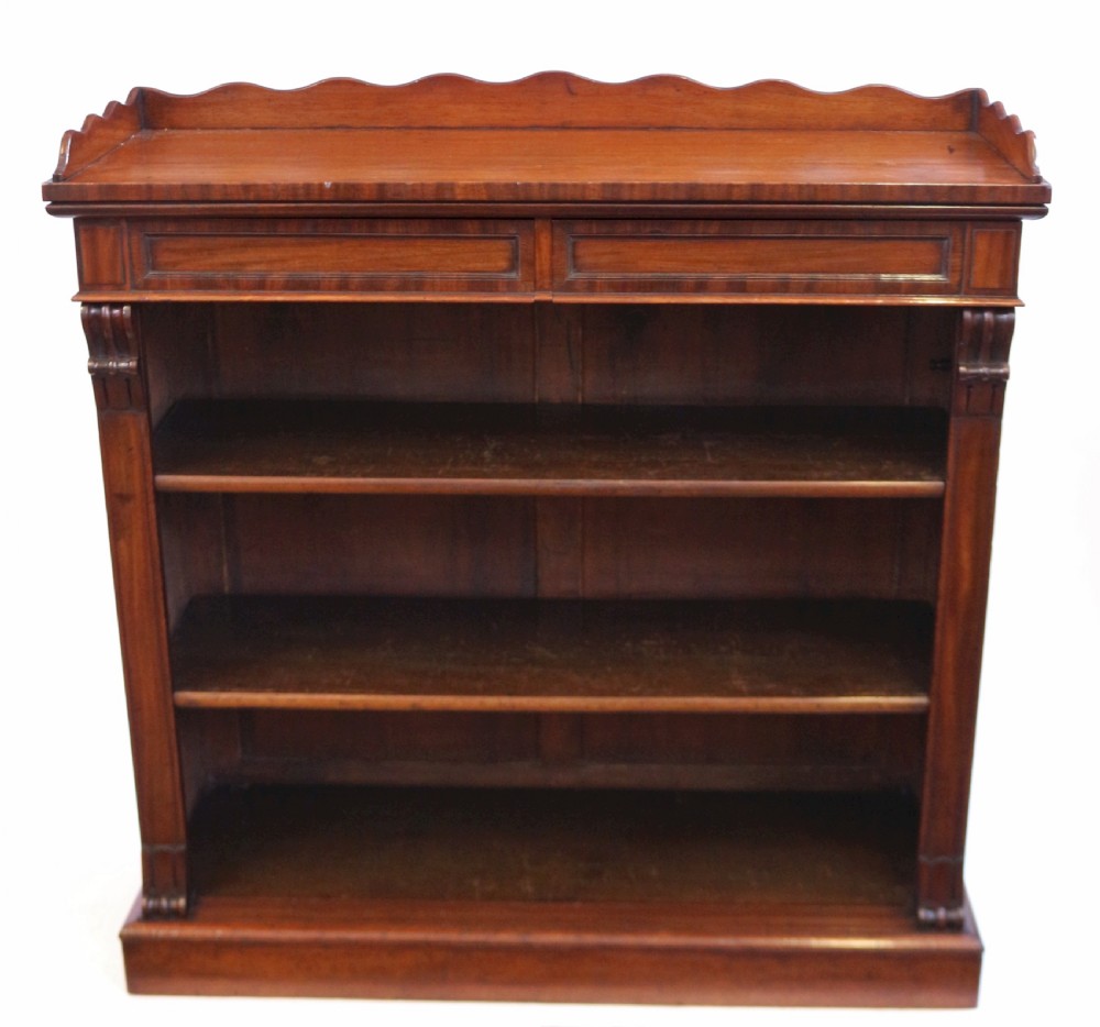 William 1V Mahogany Open Dwarf Bookcase