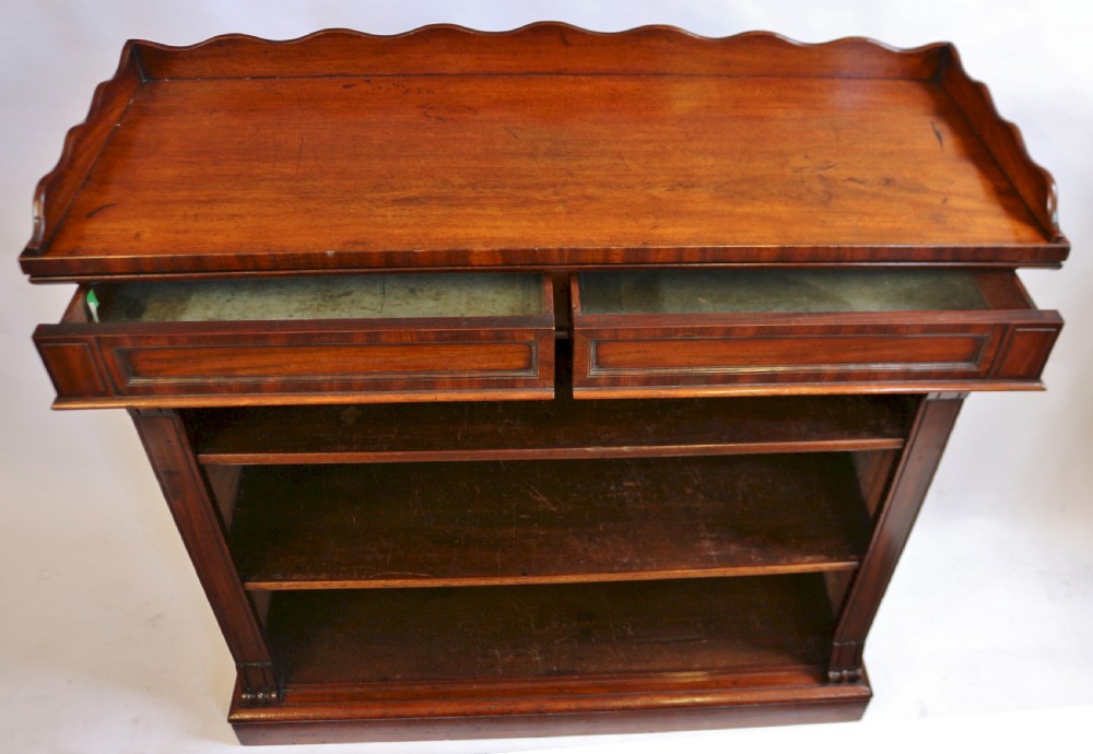 William 1V Mahogany Open Dwarf Bookcase View V