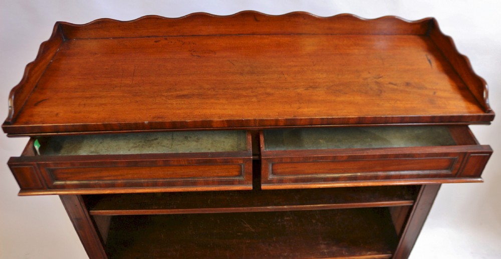 William 1V Mahogany Open Dwarf Bookcase View VI