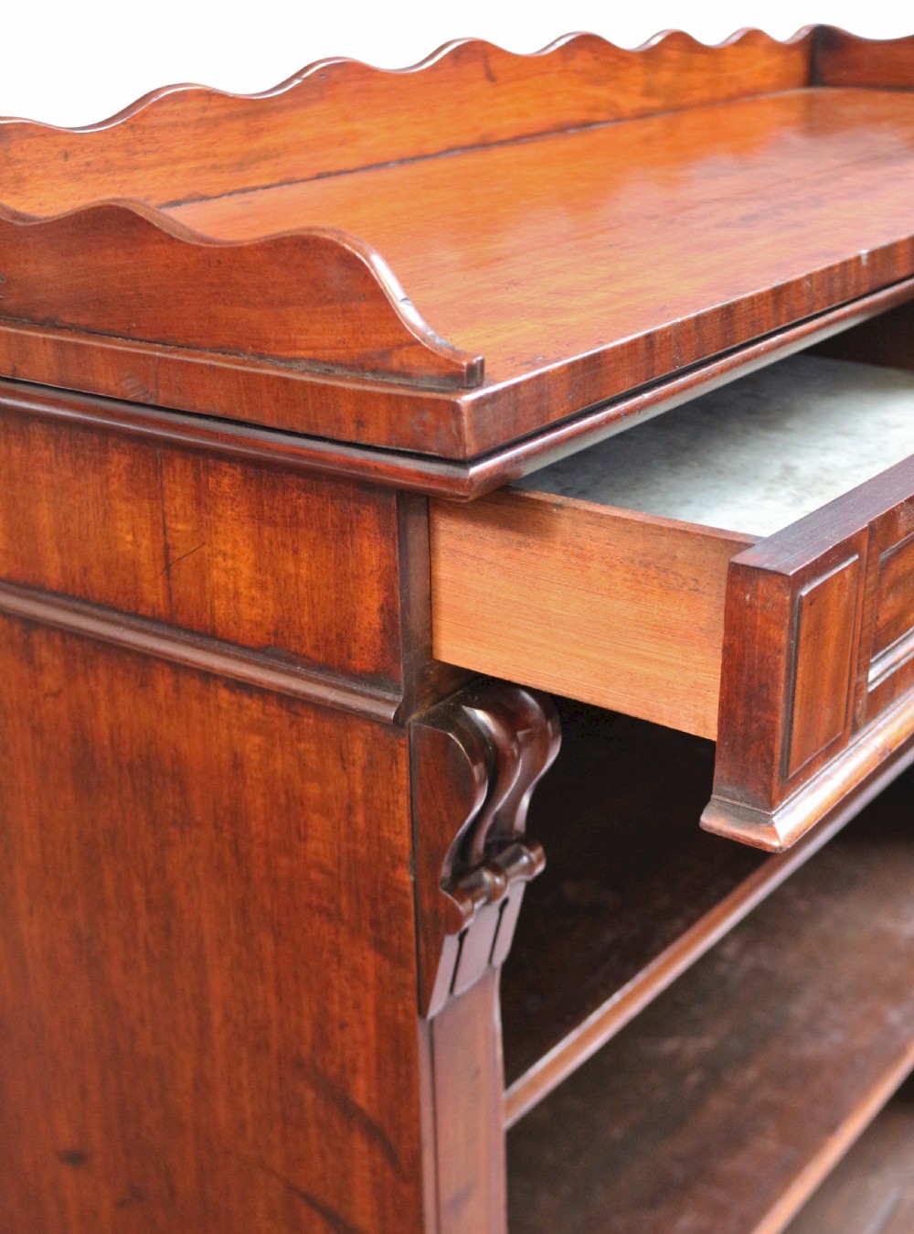 William 1V Mahogany Open Dwarf Bookcase View VII
