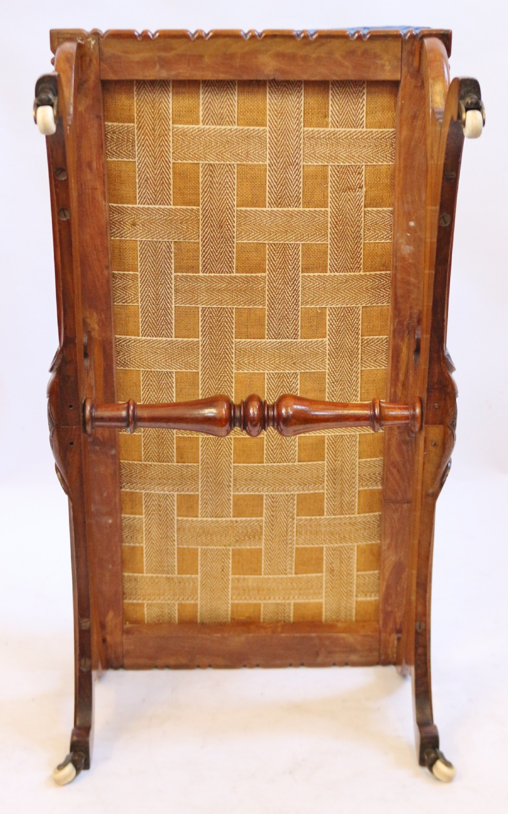 Victorian Carved Walnut Oblong Stool View VIII