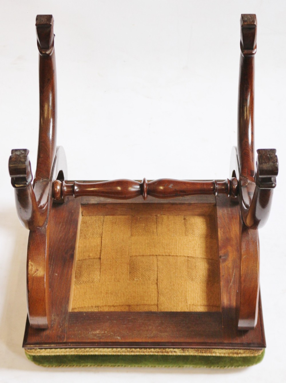 William 1V Rosewood X Frame Stool View VIII