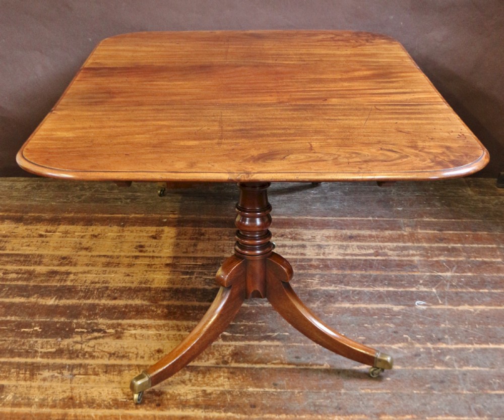 Regency Mahogany Twin Pedestal Dining Table with Extra Leaf View II