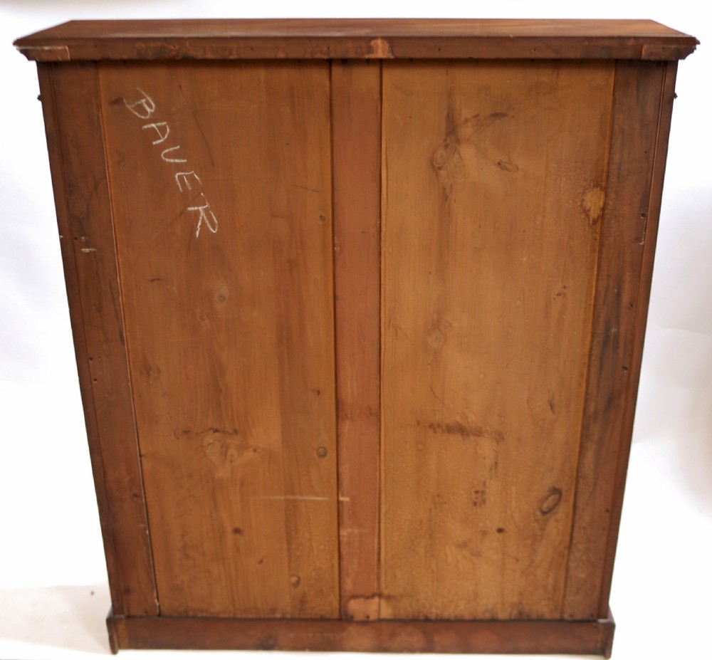 Edwardian Mahogany and Rosewood Open Inlaid Bookcase View VI