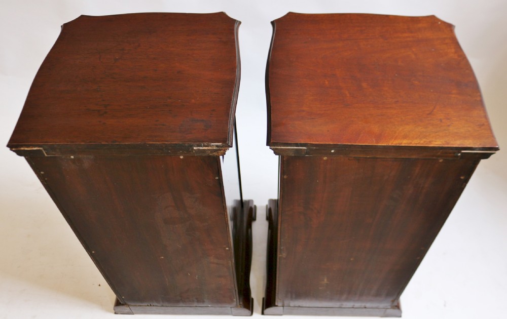 Late Victorian Mahogany Highly Carved Pair of Bedside Cupboards by Maples View IX