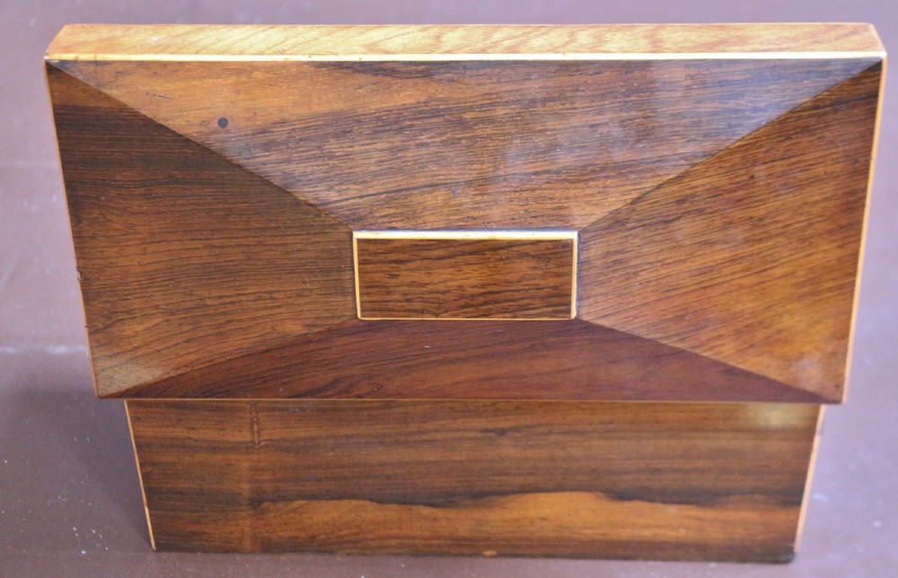 Regency Rosewood Tea Caddy View VII