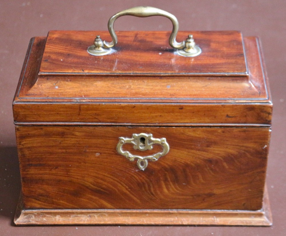 George 111 Mahogany Tea Caddy