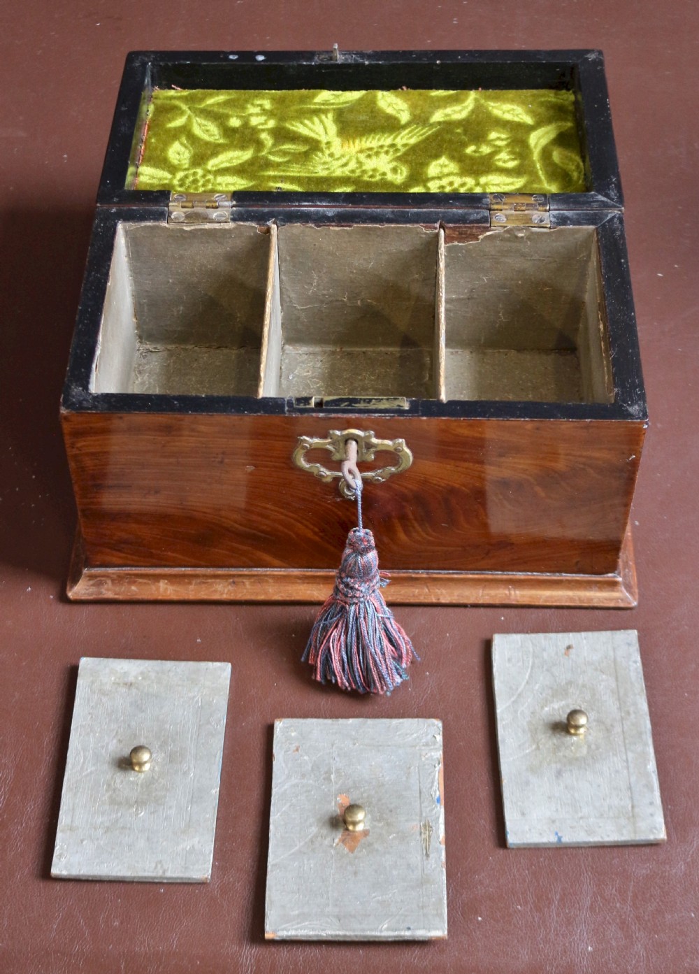 George 111 Mahogany Tea Caddy View IV