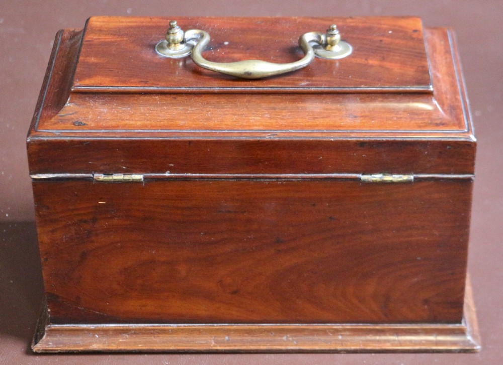 George 111 Mahogany Tea Caddy View V