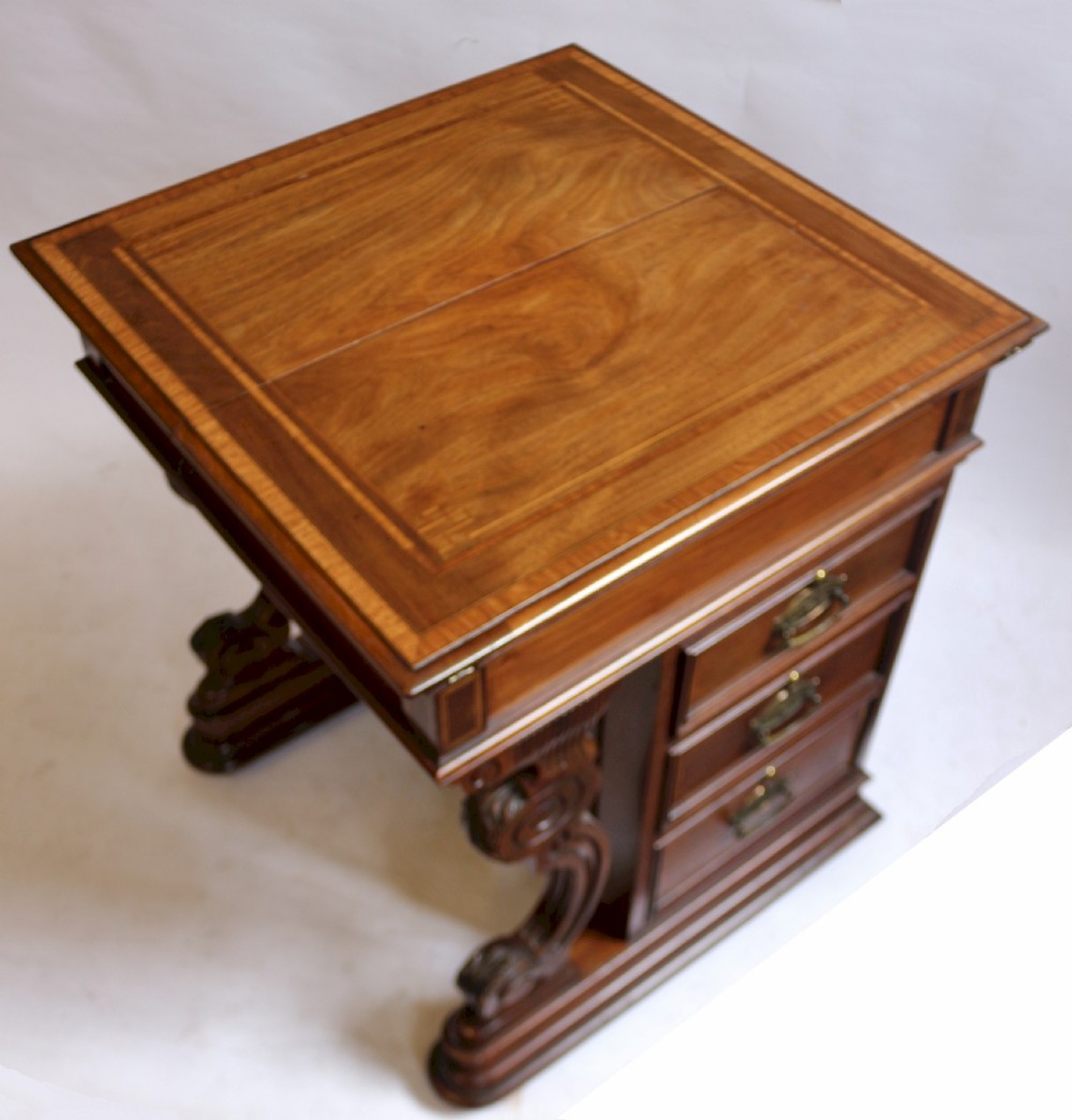 Late Victorian 'Pop Up' Writing Desk View XIV