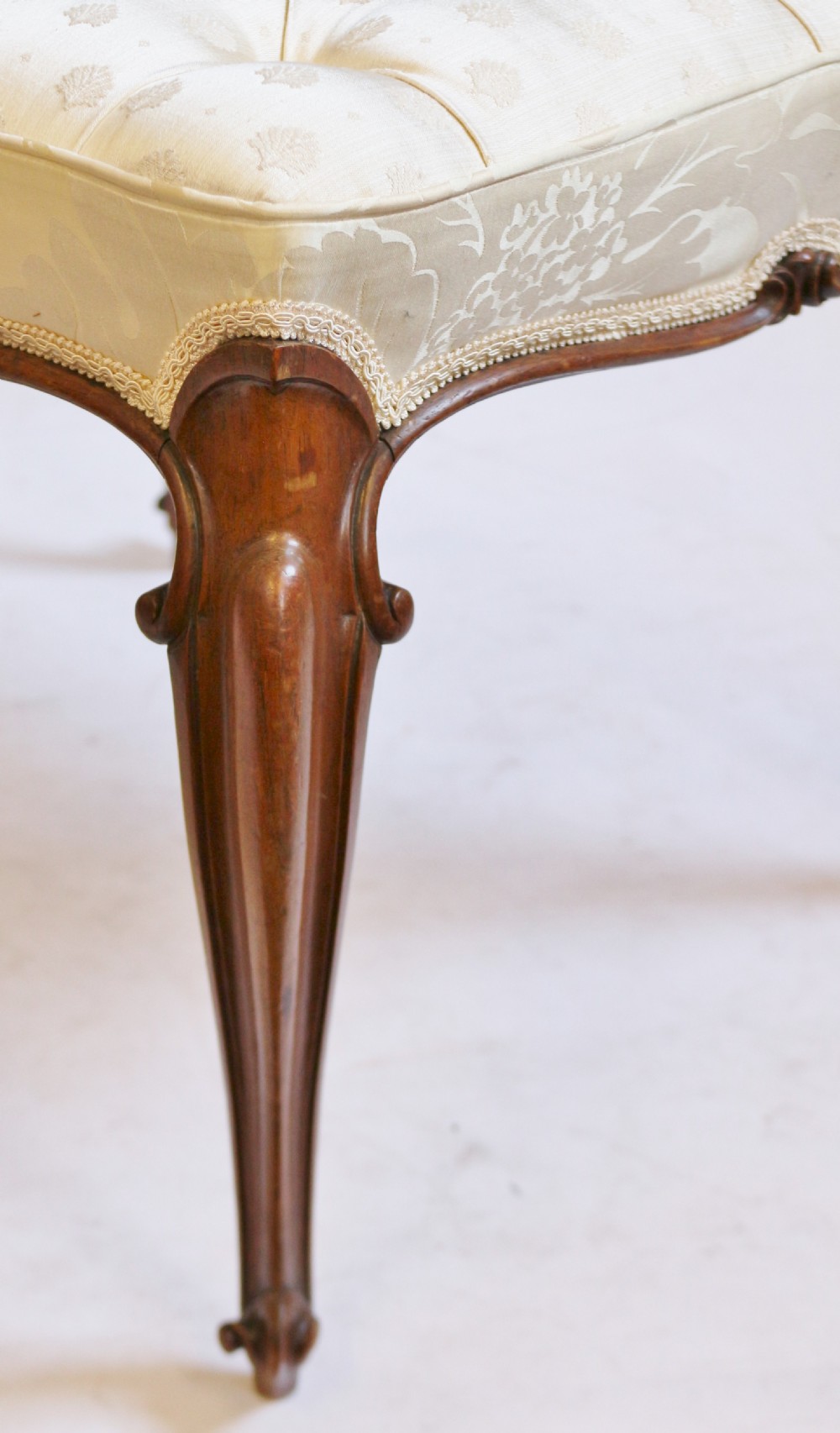 Victorian Rosewood Stool on Cabriole Legs View VII