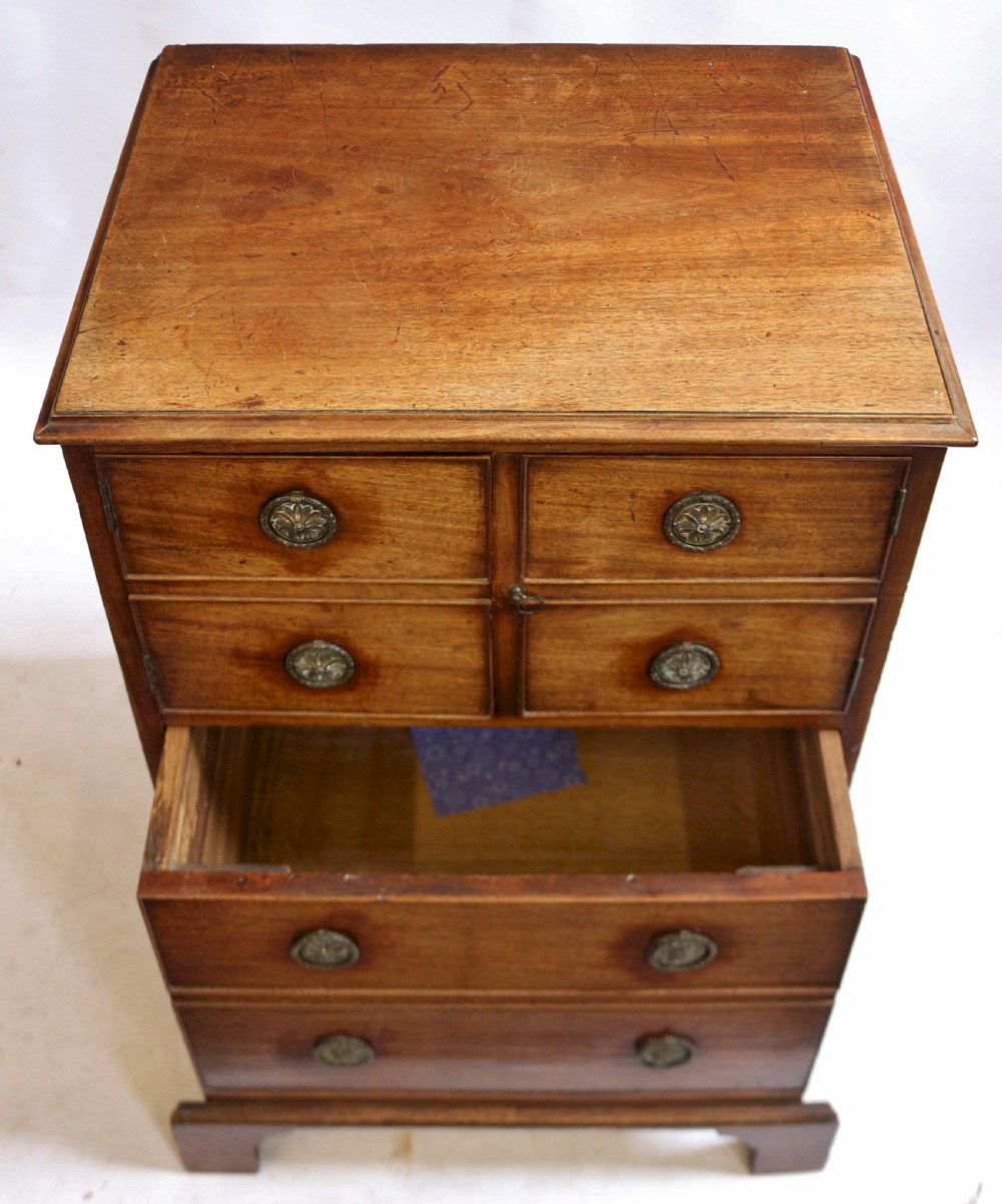 George 111 Mahogany Converted Bedside Chest Commode View III