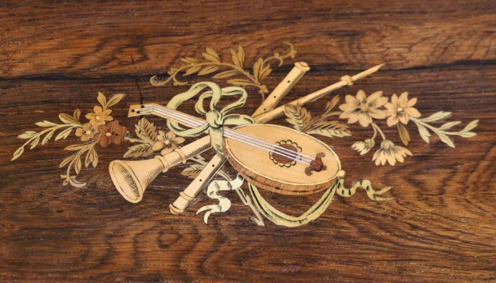 Late 19C Rosewood Inlaid Kidney Shaped Occasional Table View III