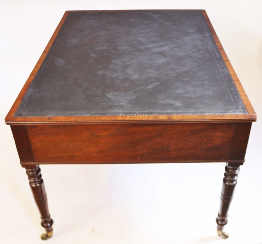 George 1V Mahogany 8 Drawer Partners Writing Table View VI