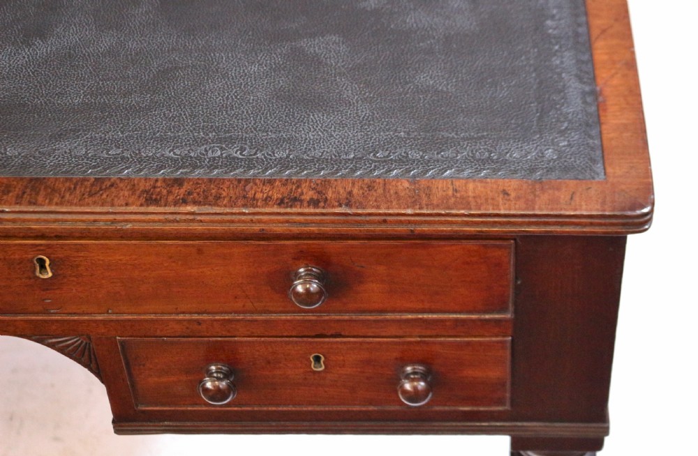 George 1V Mahogany 8 Drawer Partners Writing Table View XII