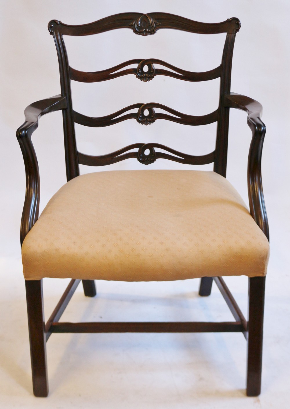 George 111 Mahogany Ladderback Armchair