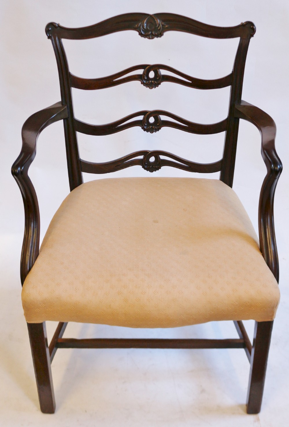 George 111 Mahogany Ladderback Armchair View II