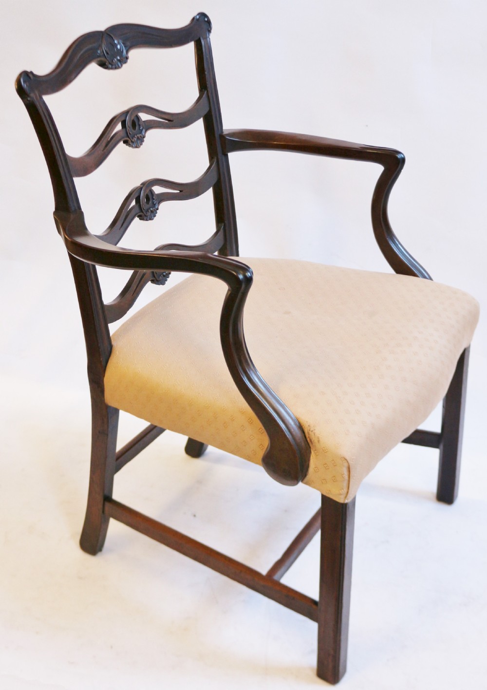 George 111 Mahogany Ladderback Armchair View III