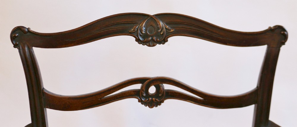 George 111 Mahogany Ladderback Armchair View VI