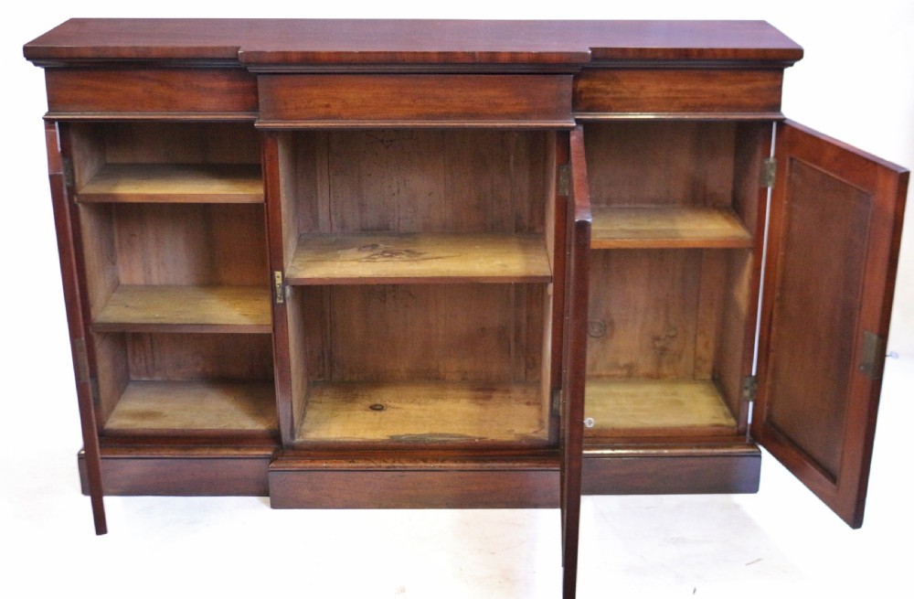 William 1V Mahogany 3 Door Breakfront Side Cabinet View II