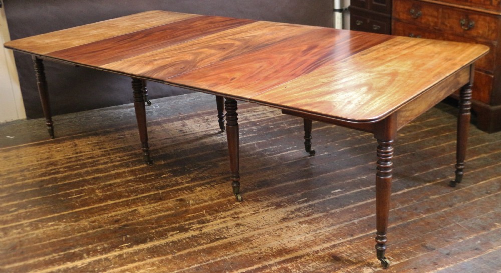 Regency Mahogany Extending Dining with 3 Extra Leaves View III