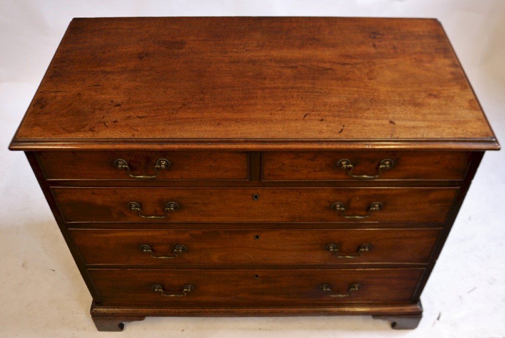 George 111 Mahogany Chest of 2 Short and Three Long Drawers View II