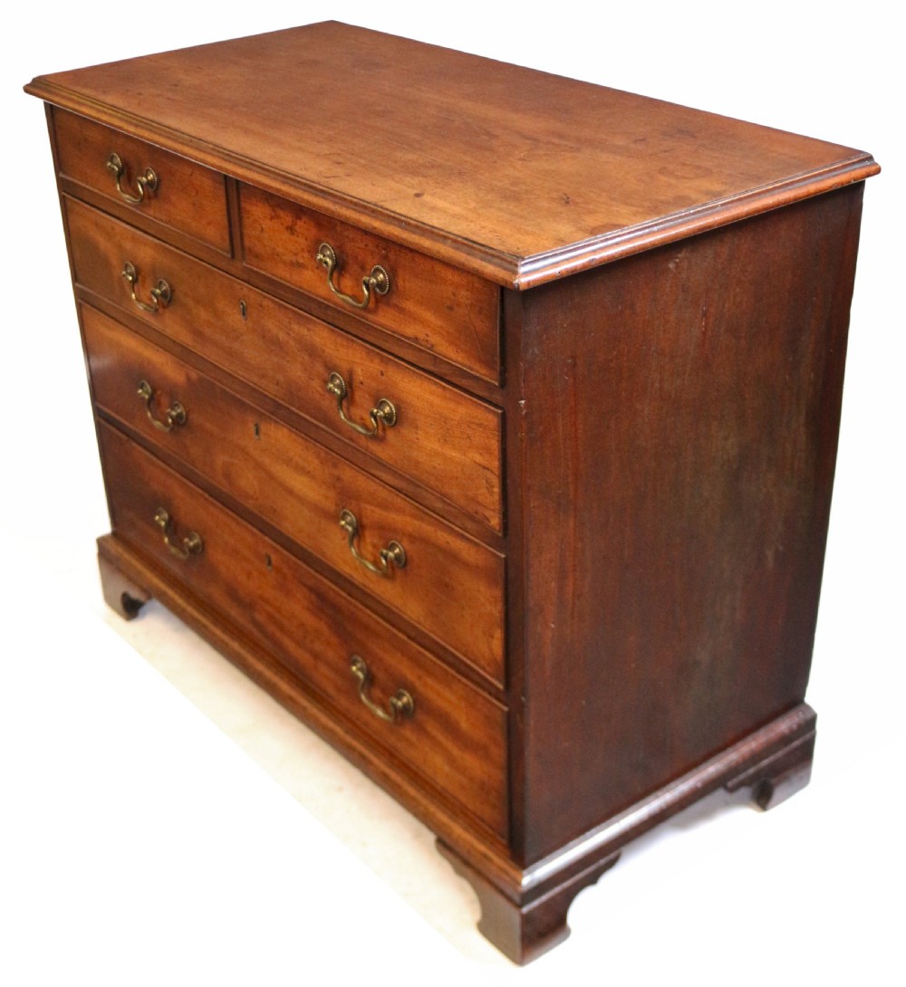 George 111 Mahogany Chest of 2 Short and Three Long Drawers View III