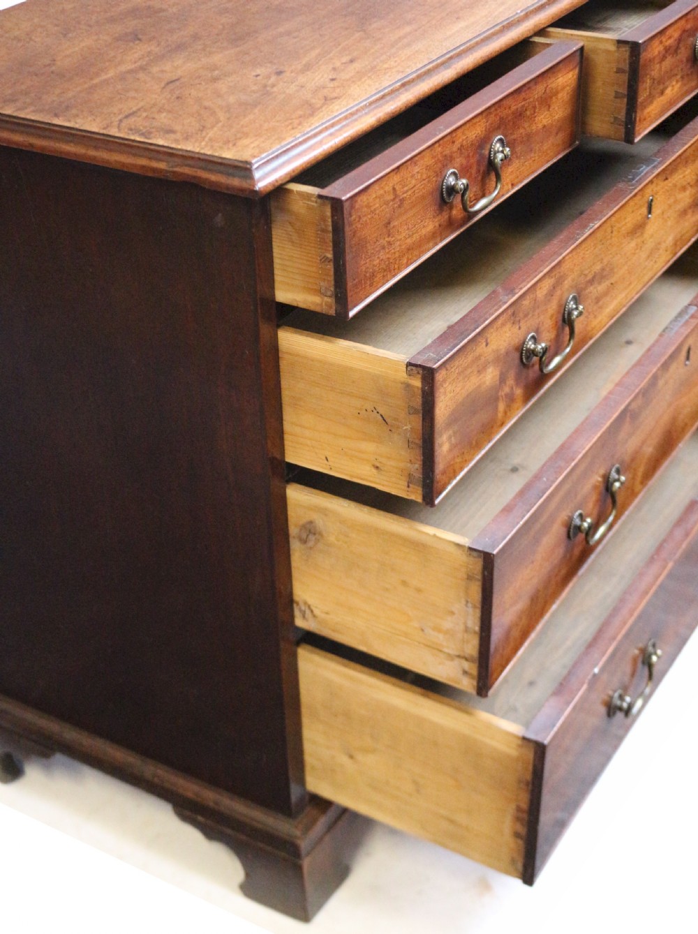 George 111 Mahogany Chest of 2 Short and Three Long Drawers View V