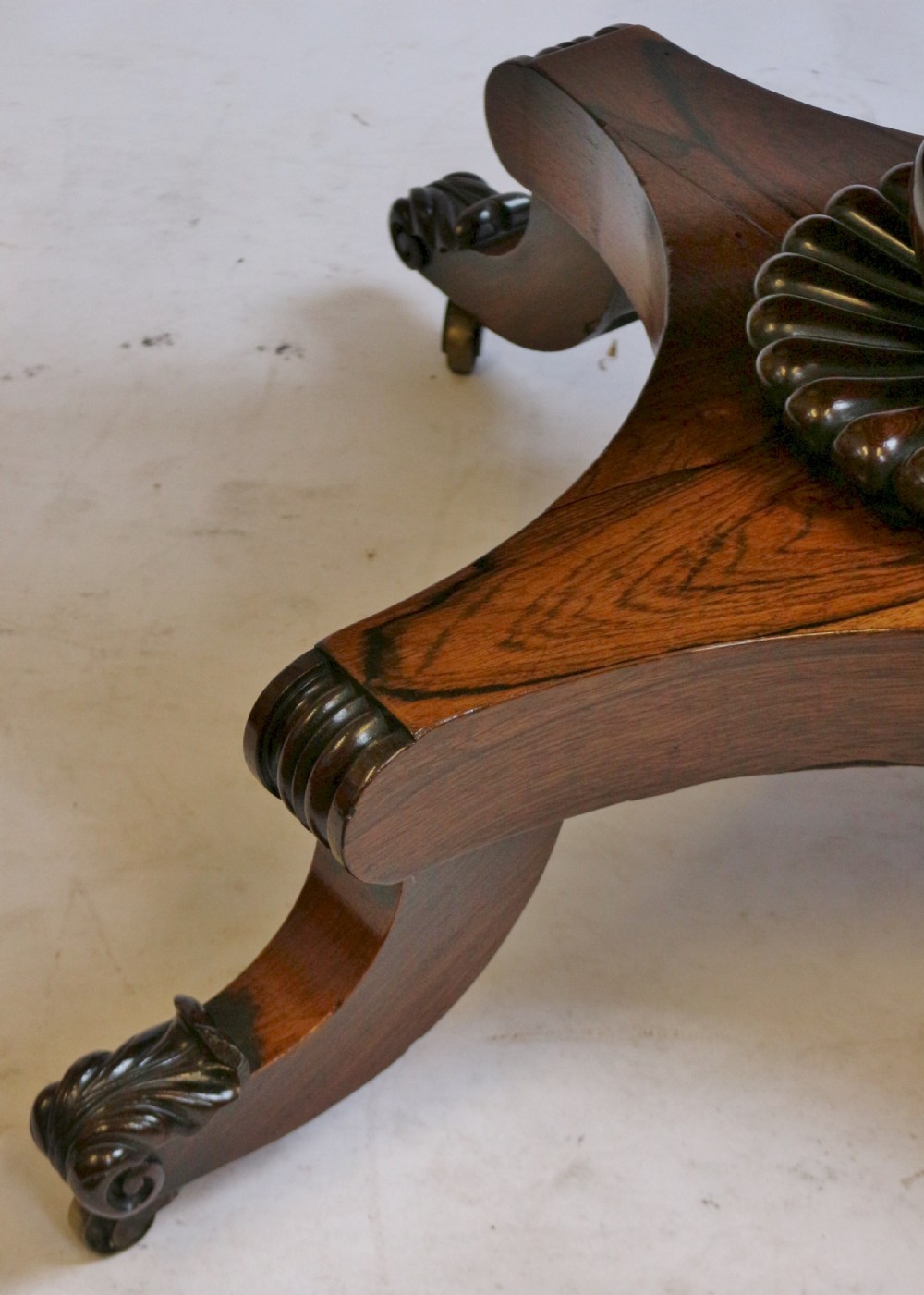 Regency Rosewood Circular Pedestal Centre Table View VII