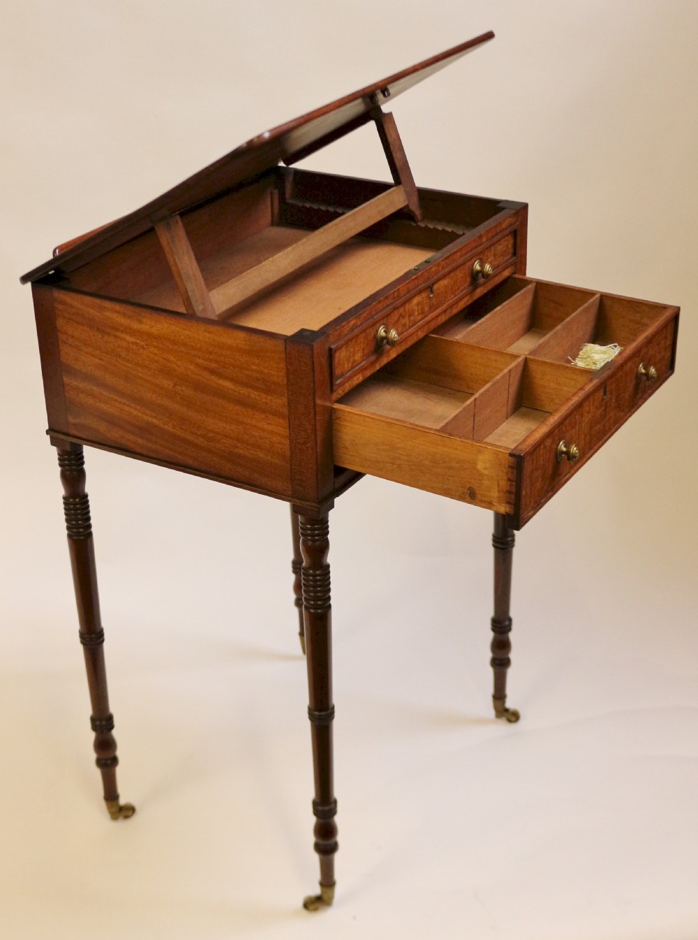Regency Mahogany Reading Work Table. View III