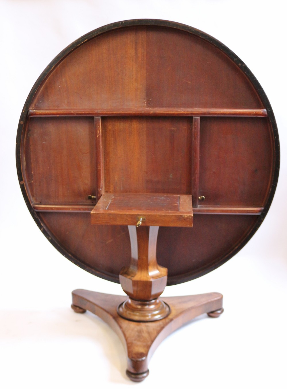 William 1V Rosewood Round Tilt Top Pedestal Centre Table. View IV