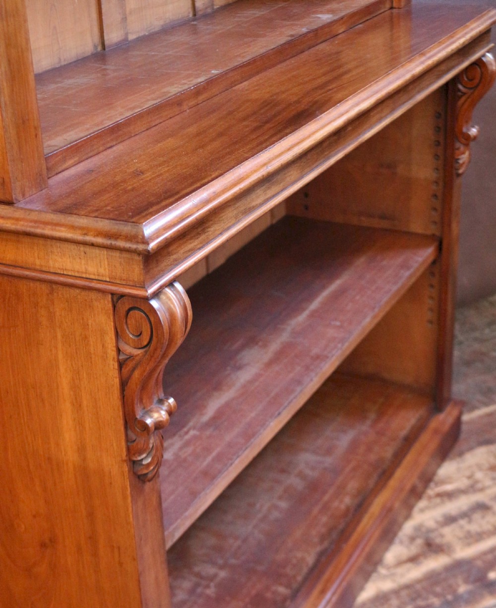 Victorian Mahogany 2 Tier Open Bookcase View VI