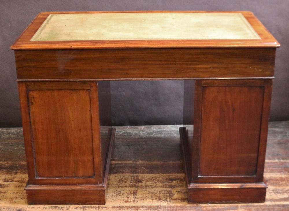 Victorian Mahogany 9 Drawer Kneehole Desk View VI