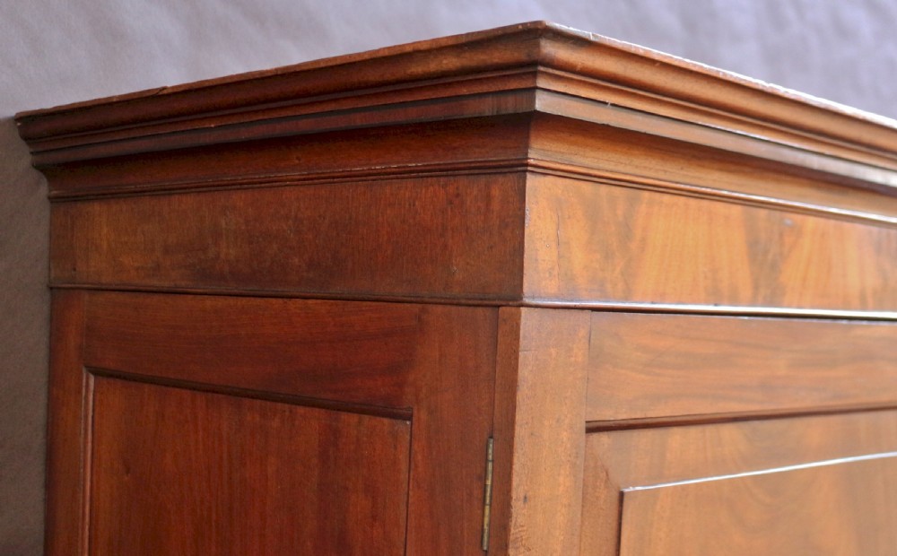 George 111 Mahogany 'Channel Is.' 2 Door Wardrobe View VII