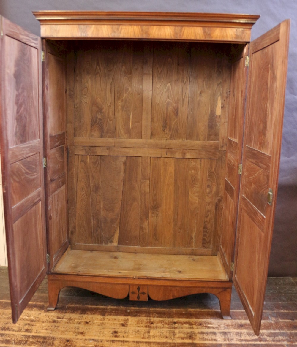 George 111 Mahogany 'Channel Is.' 2 Door Wardrobe View VIII