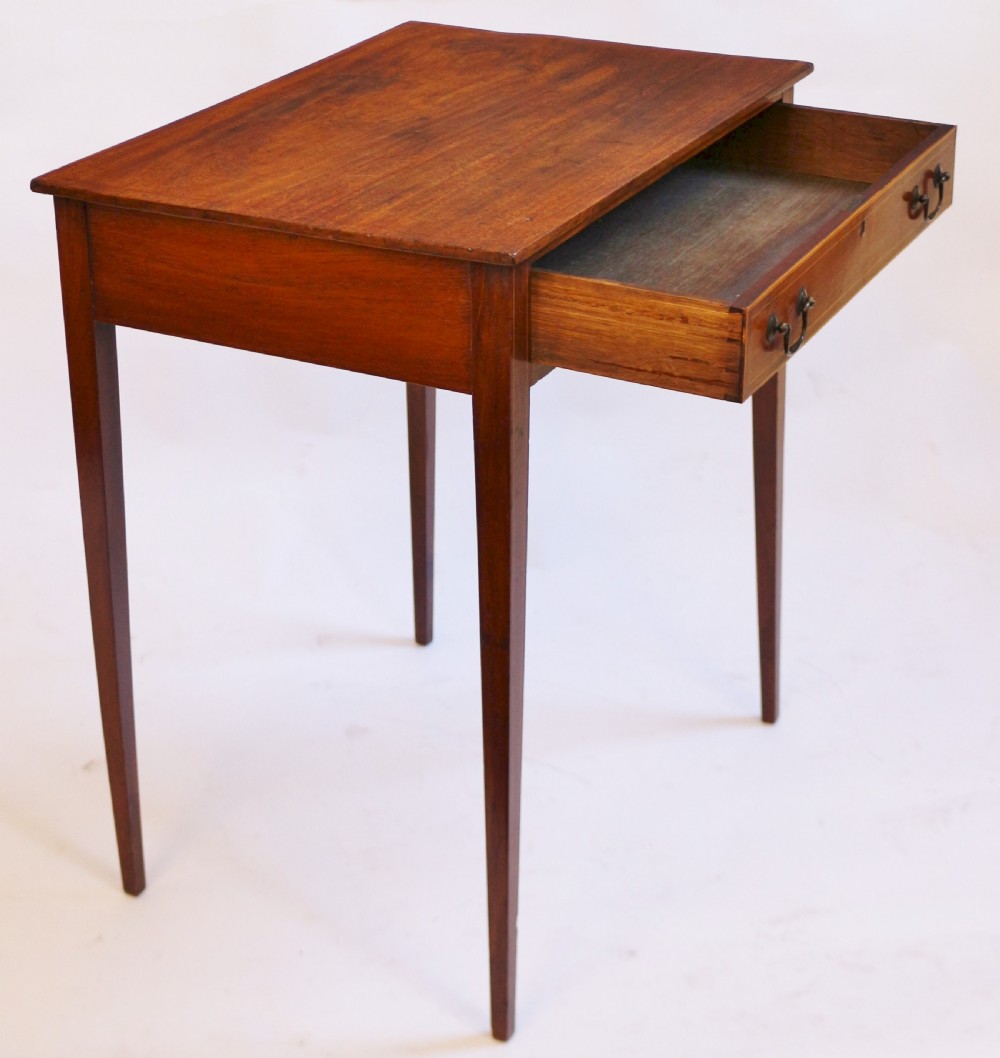George 111 Mahogany Line Inlaid 1 Drawer Side Table View II