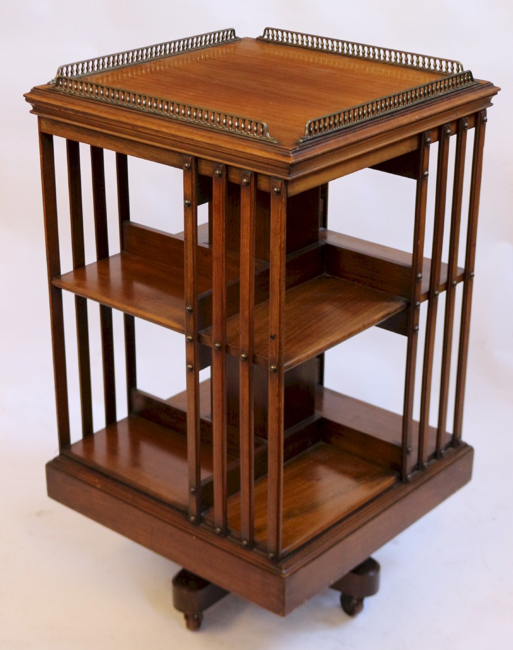Edwardian Mahogany Revolving Bookcase by Maple & Co. View III