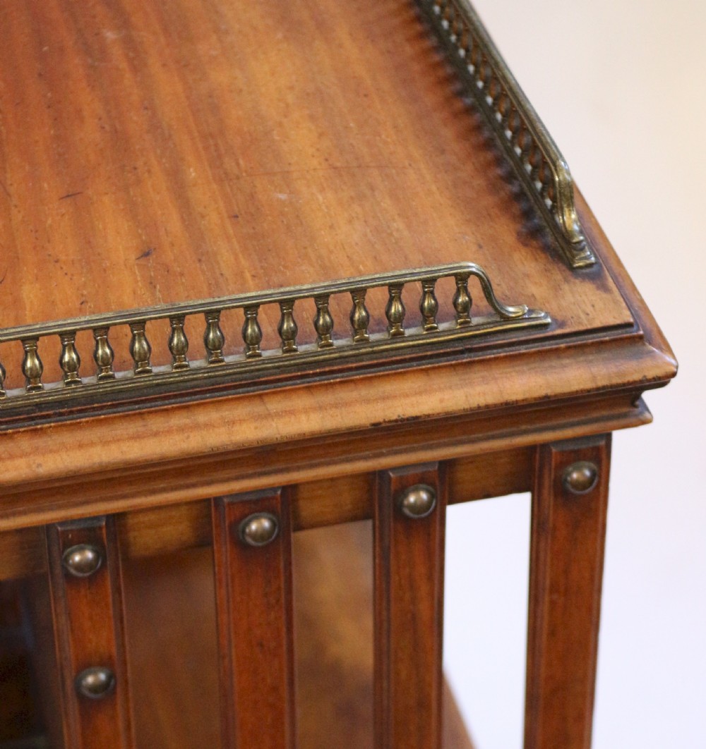 Edwardian Mahogany Revolving Bookcase by Maple & Co. View V