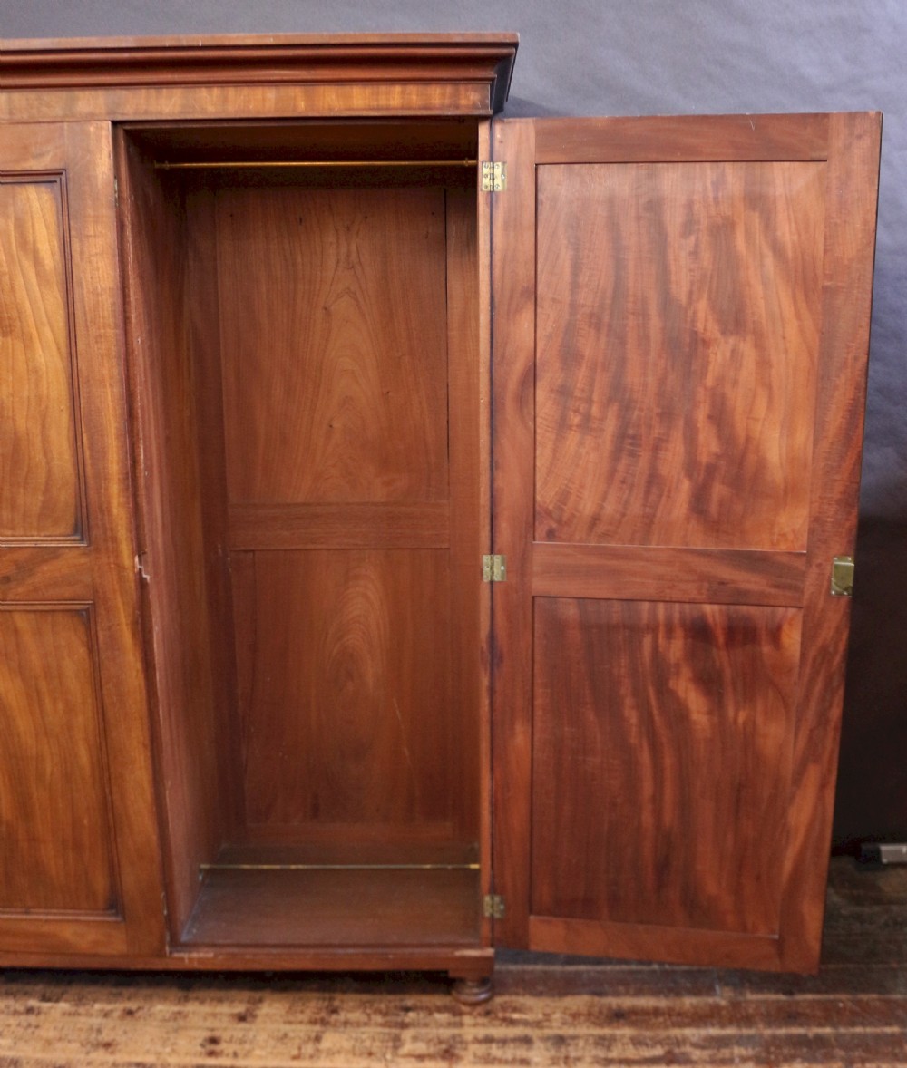 George 111 Mahogany 2 Door Wardrobe. View VI