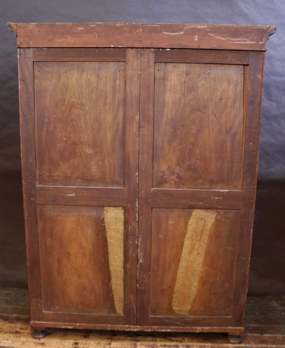 George 111 Mahogany 2 Door Wardrobe. View VII