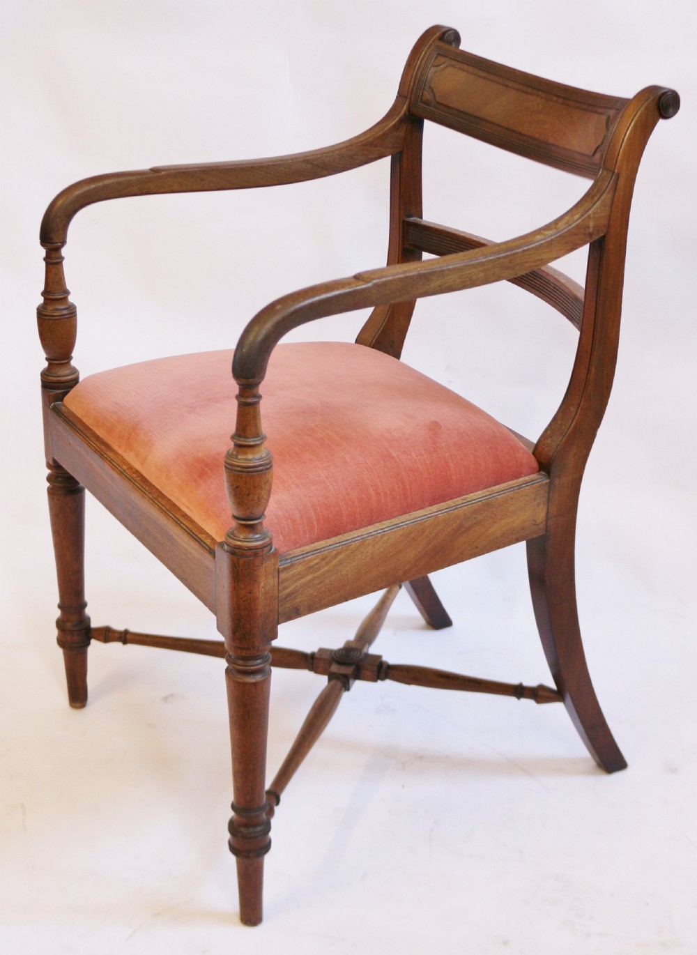 Regency Mahogany Armchair View IV