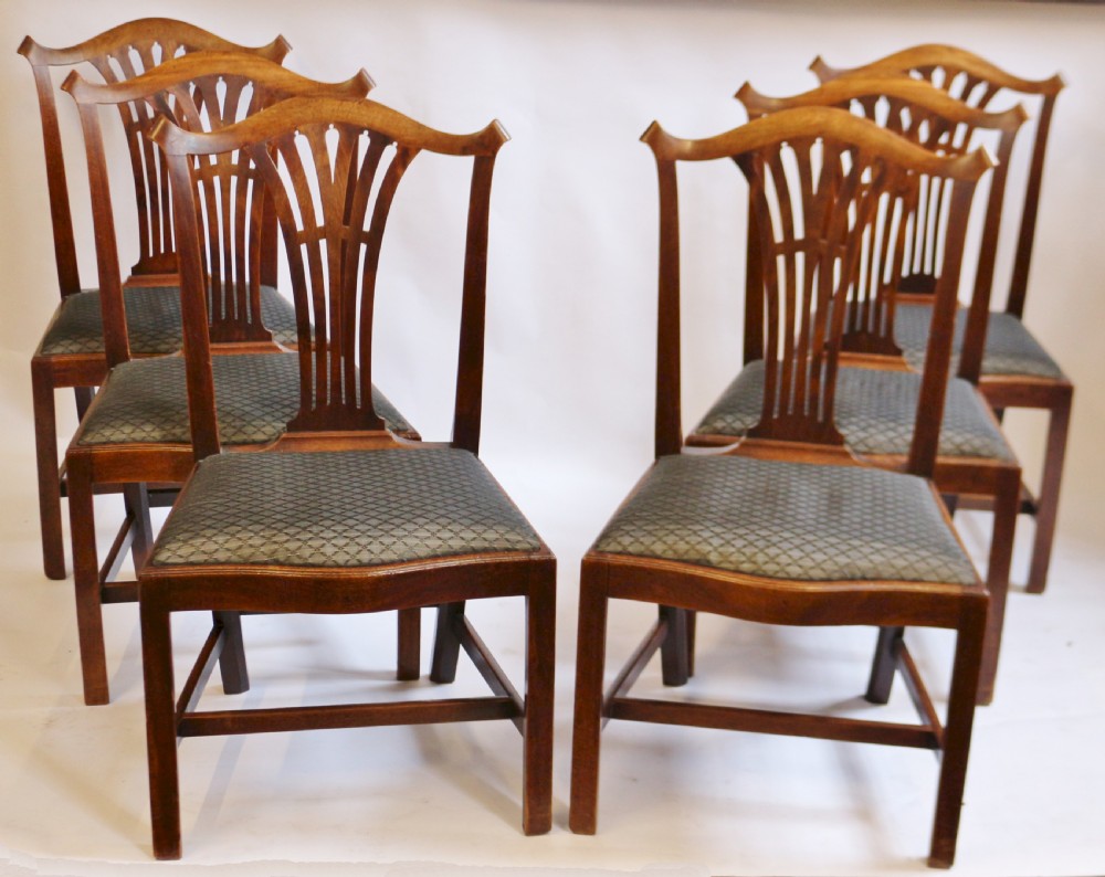 George111 Mahogany Set of 6 Dining Chairs